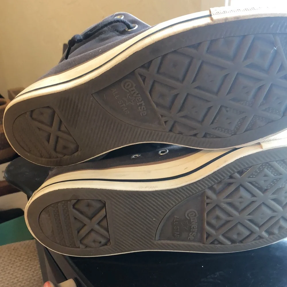 Converse dark gray All Star high tops size 9